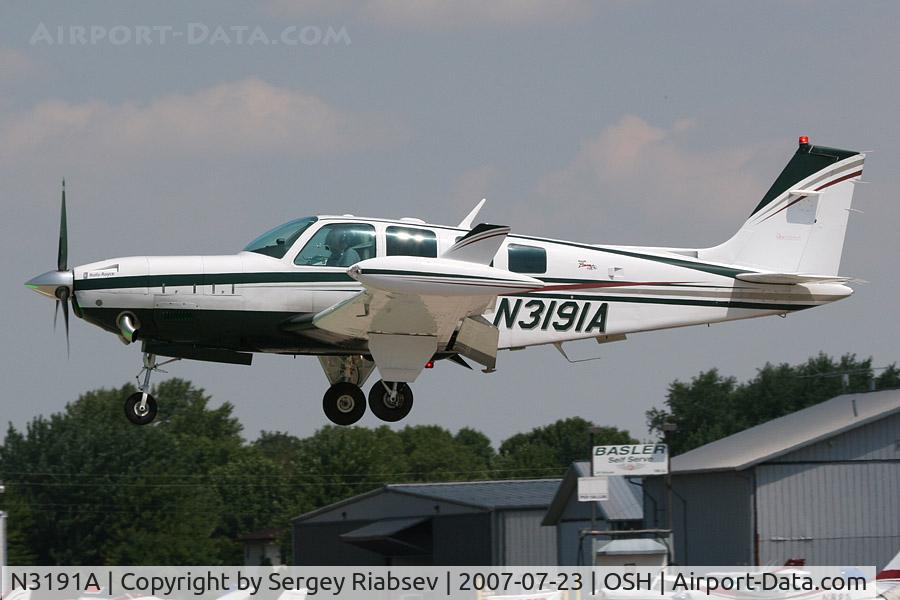 N3191A, 1999 Raytheon Aircraft Company A36 Bonanza C/N E-3291, EAA AirVenture 2007