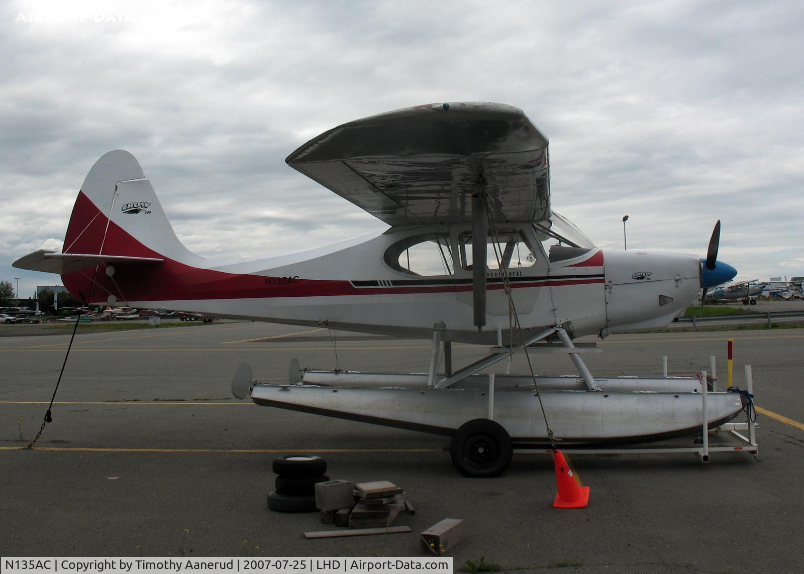 N135AC, Crow Andrew CROW 200 C/N 100, Tied down by Lake Hood