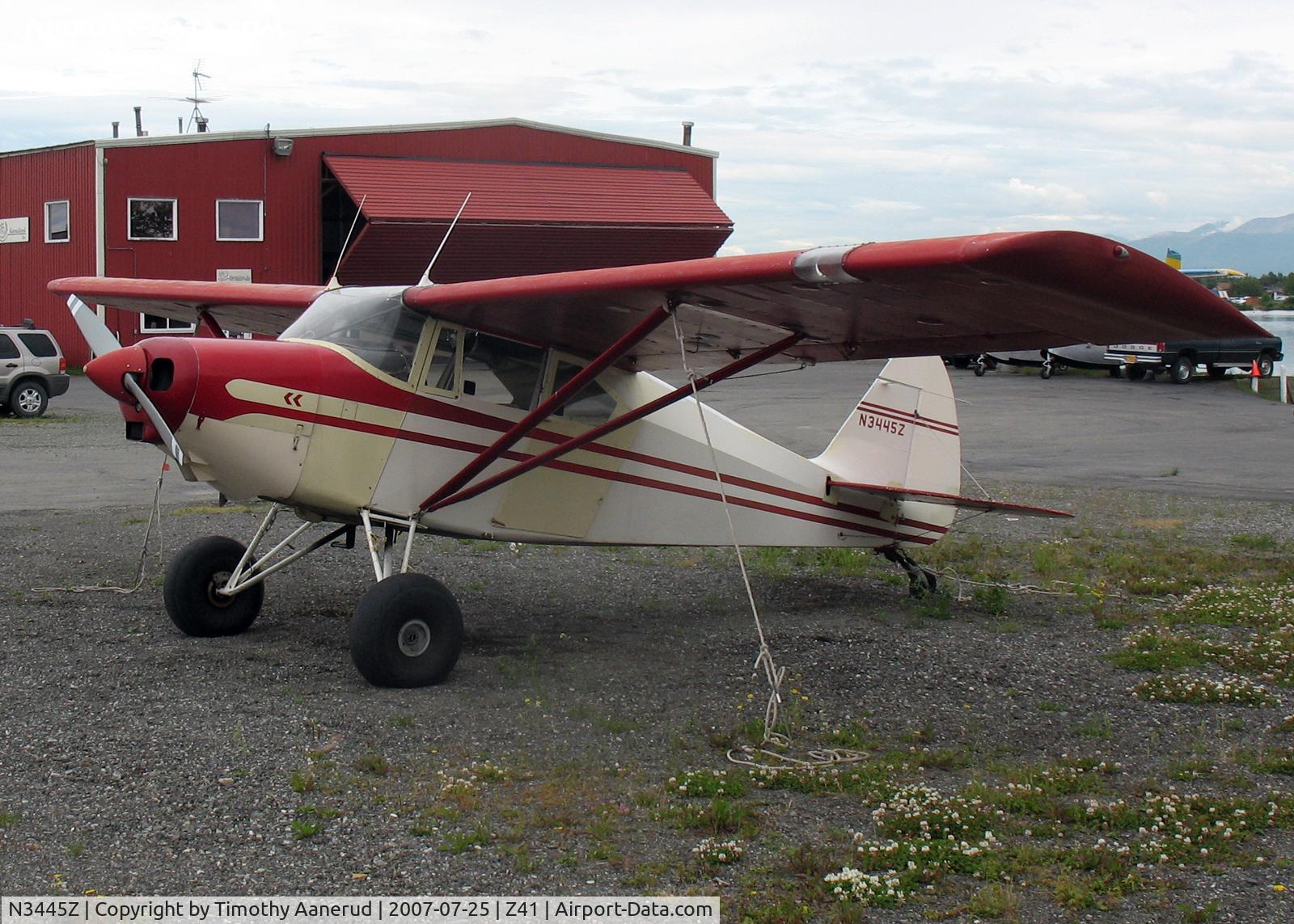 N3445Z, 1960 Piper PA-22-150 C/N 22-7364, Tied down by Lake Hood