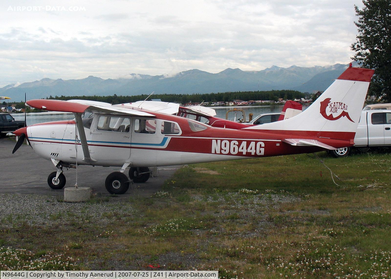 N9644G, 1972 Cessna U206F Stationair C/N U20601844, Tied down by Lake Hood