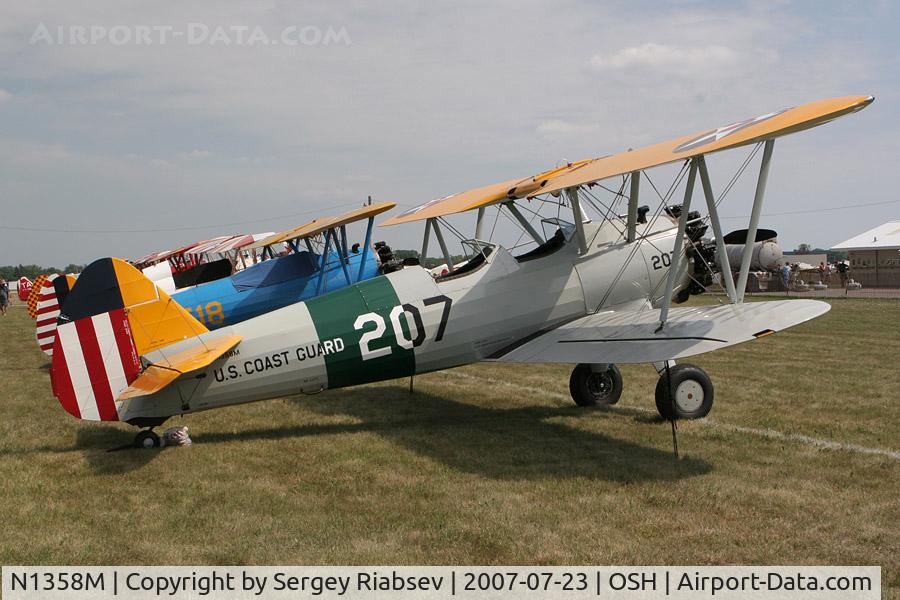 N1358M, 1941 Boeing B75N1 C/N 75-1229, EAA AirVenture 2007
