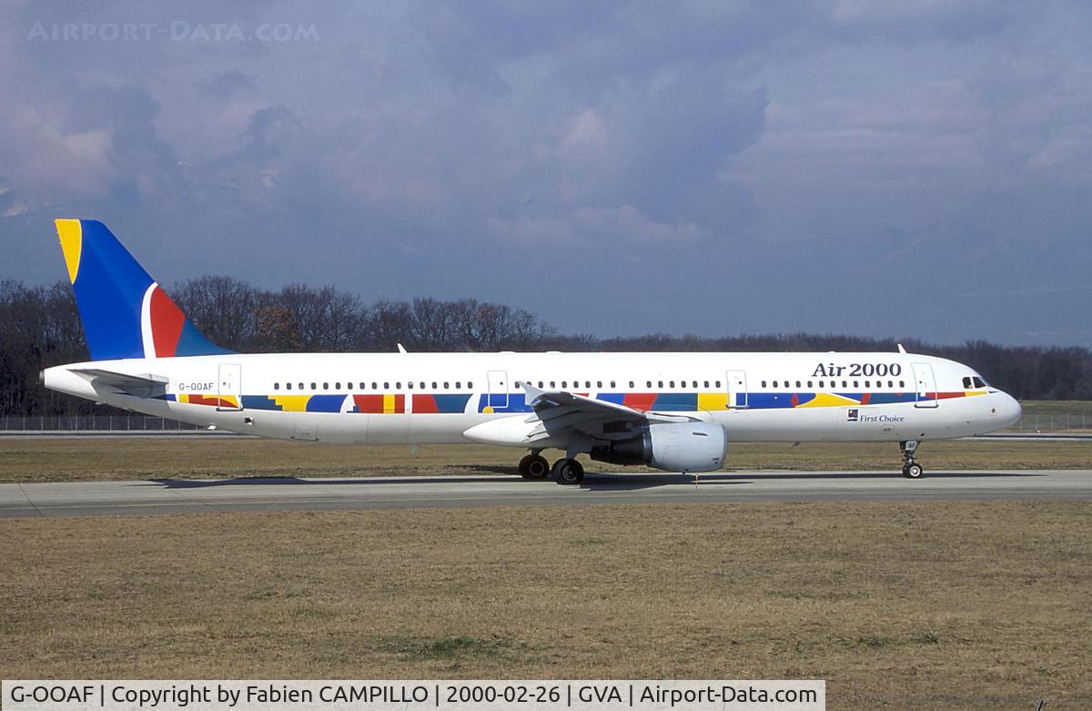 G-OOAF, 1997 Airbus A321-211 C/N 677, Air 2000