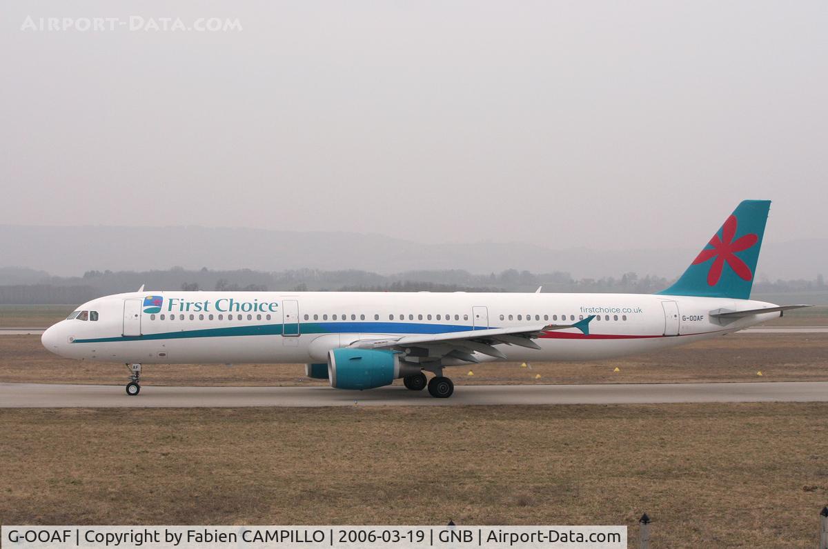 G-OOAF, 1997 Airbus A321-211 C/N 677, First Choice