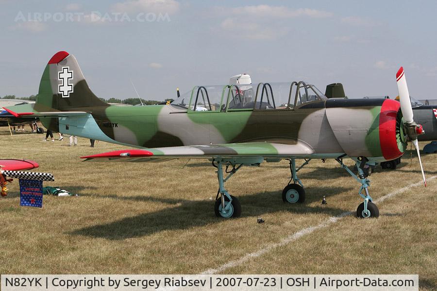 N82YK, 1982 Yakovlev (Aerostar) Yak-52 C/N 822612, EAA AirVenture 2007