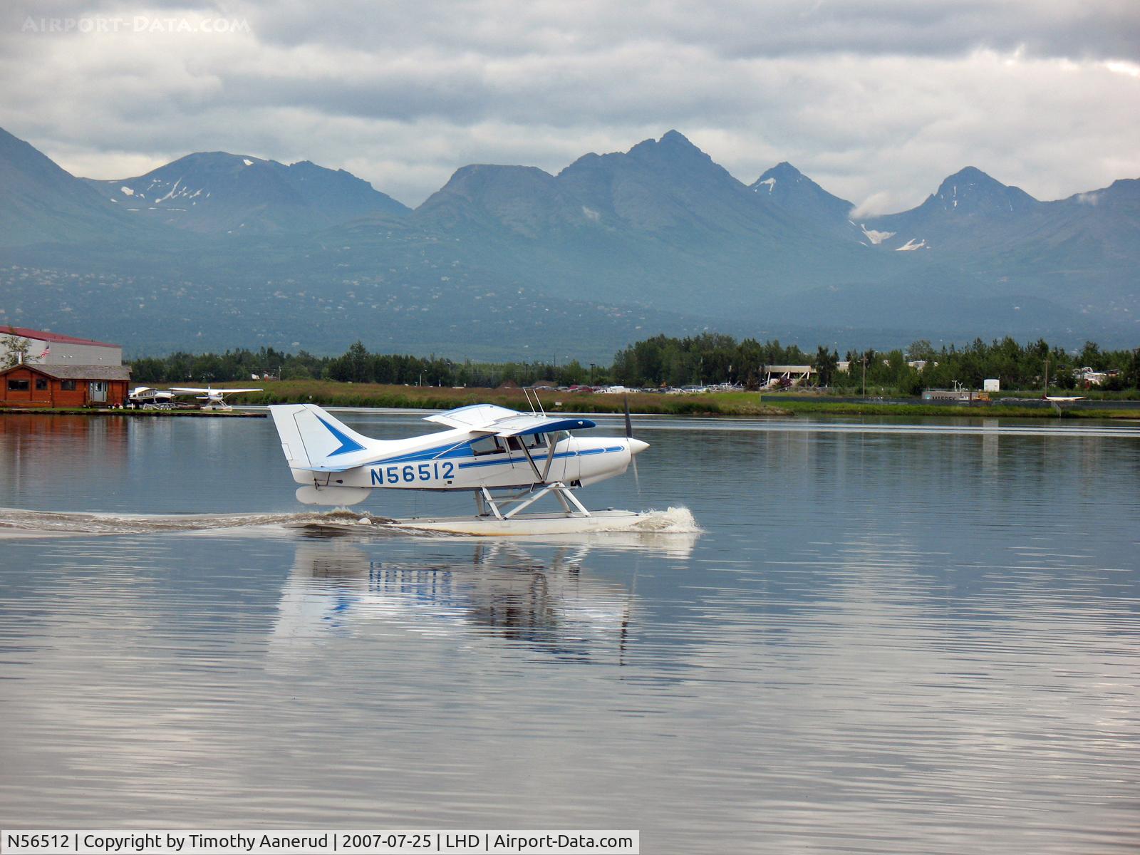 N56512, 1983 Maule M-6-235 Super Rocket C/N 7439C, Landing on Lake Hood