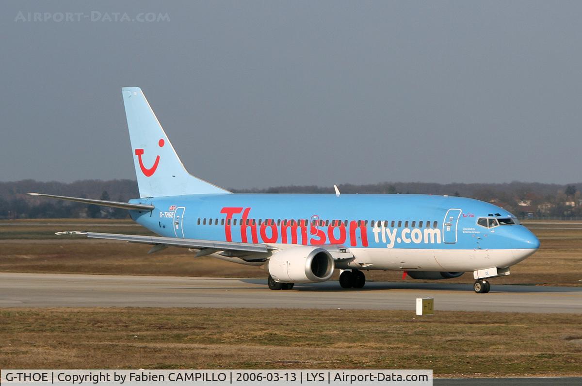 G-THOE, 1995 Boeing 737-3Q8 C/N 26313, Thomson Fly.com
