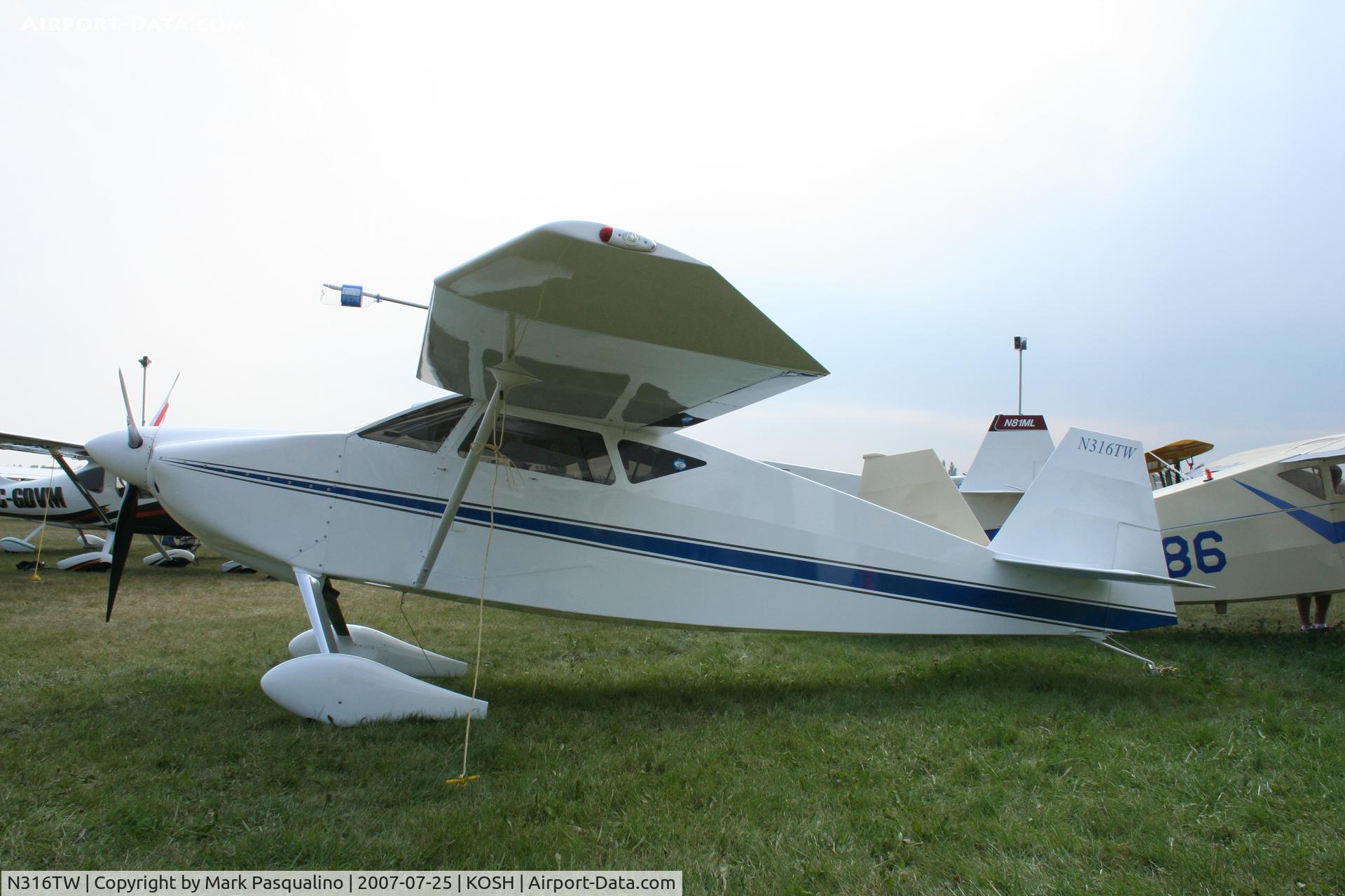N316TW, 2006 Wittman W-10 Tailwind C/N 1206JR, Tailwind W10