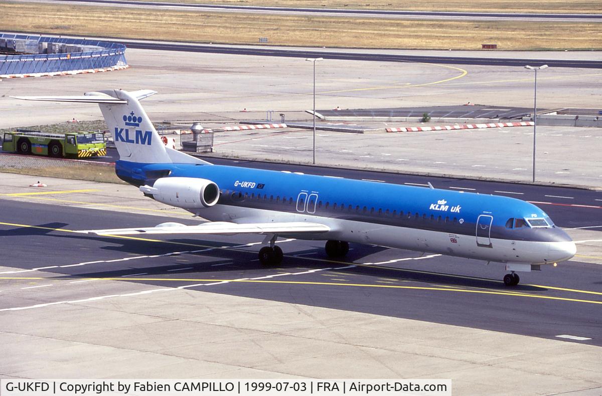 G-UKFD, 1989 Fokker 100 (F-28-0100) C/N 11259, KLM UK