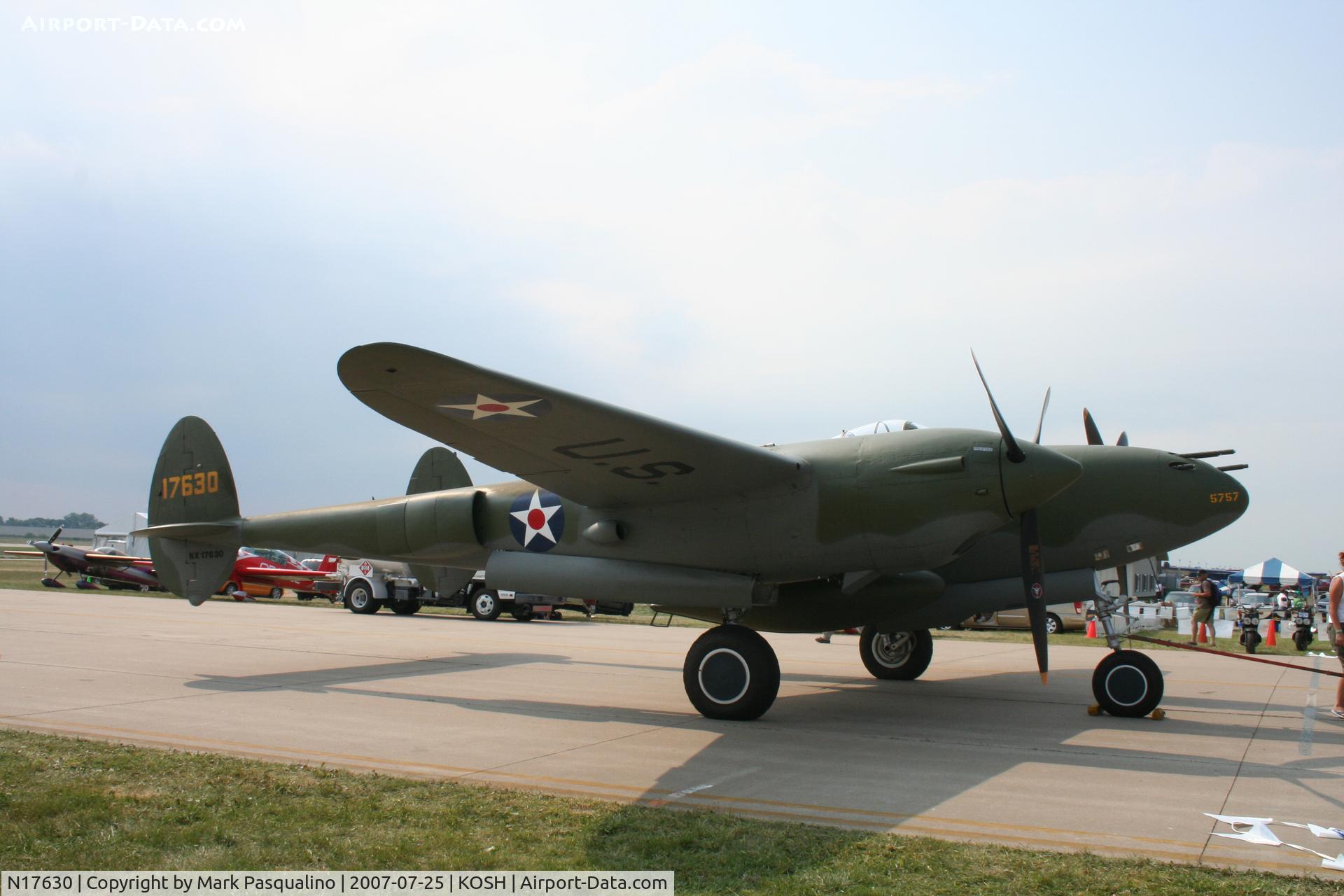 N17630, 1941 Lockheed P-38F C/N 41-7630 (222-5757), Lockheed P-38F