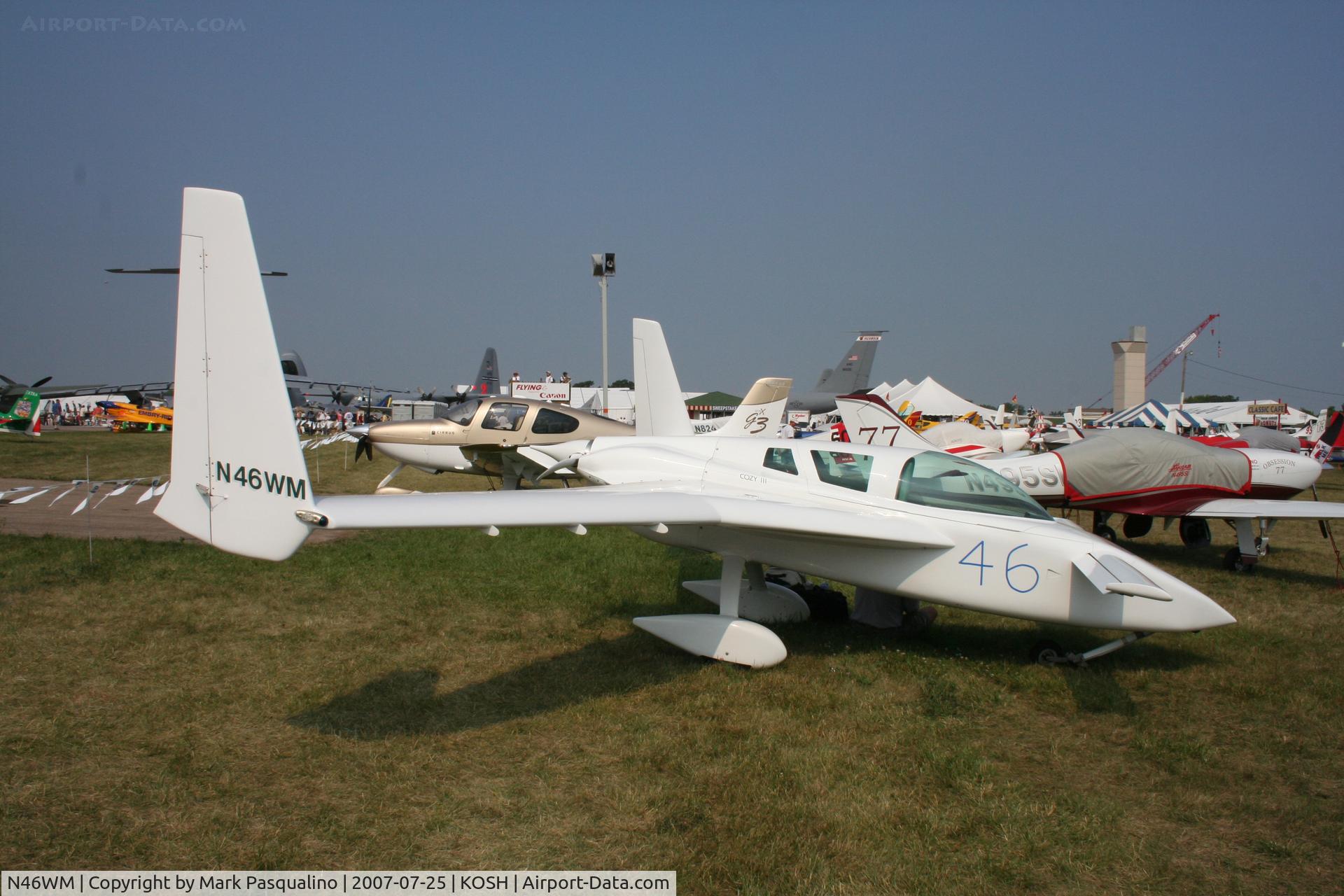 N46WM, 1997 Co-Z Cozy Mark III C/N 31, Cozy MK III