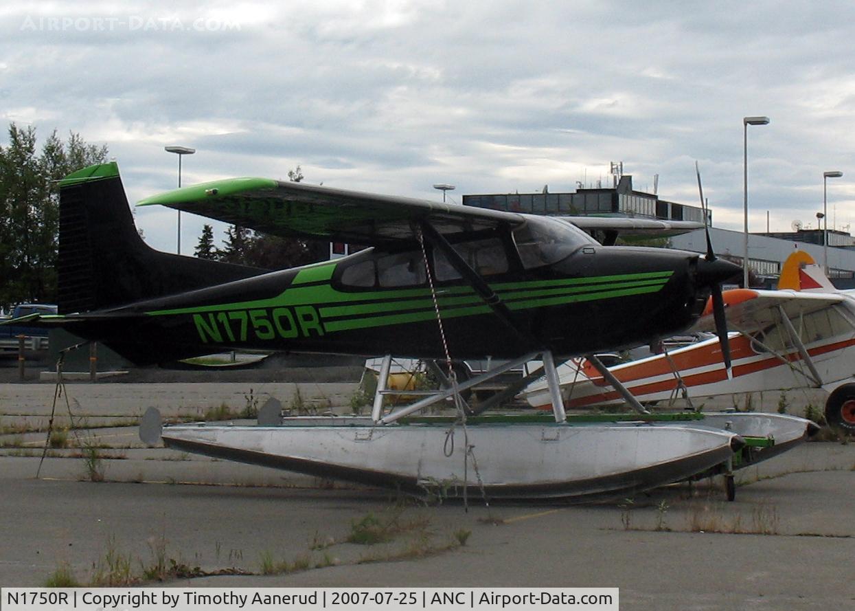 N1750R, 1974 Cessna A185F Skywagon 185 C/N 18502470, General Aviation Parking area at Anchorage International
