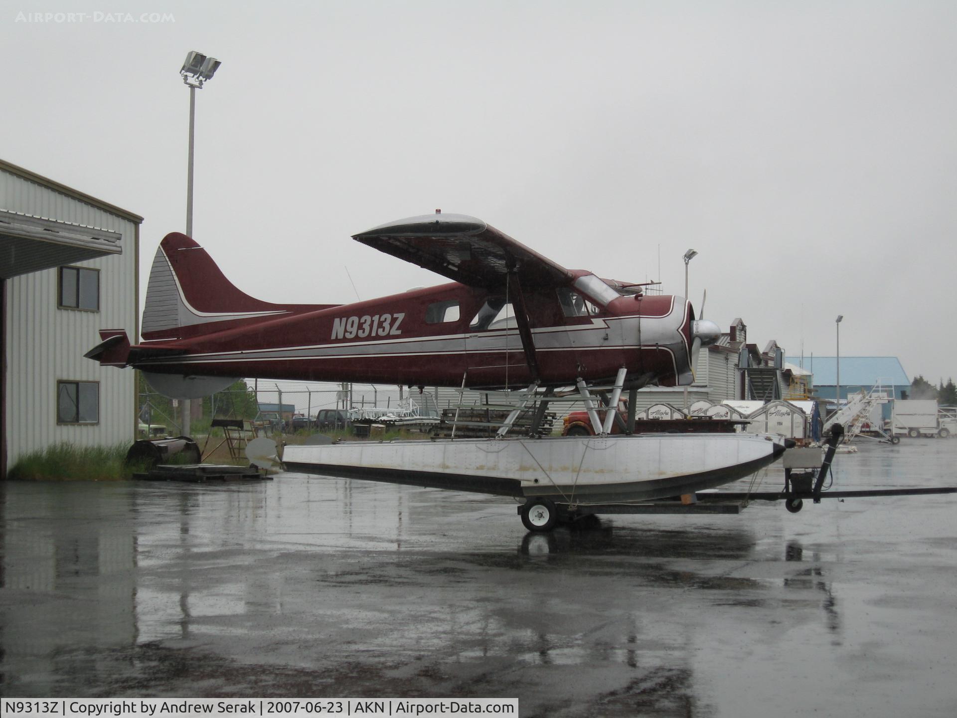 N9313Z, 1952 De Havilland Canada DHC-2 C/N 441, Floating on the ramp in King Salmon