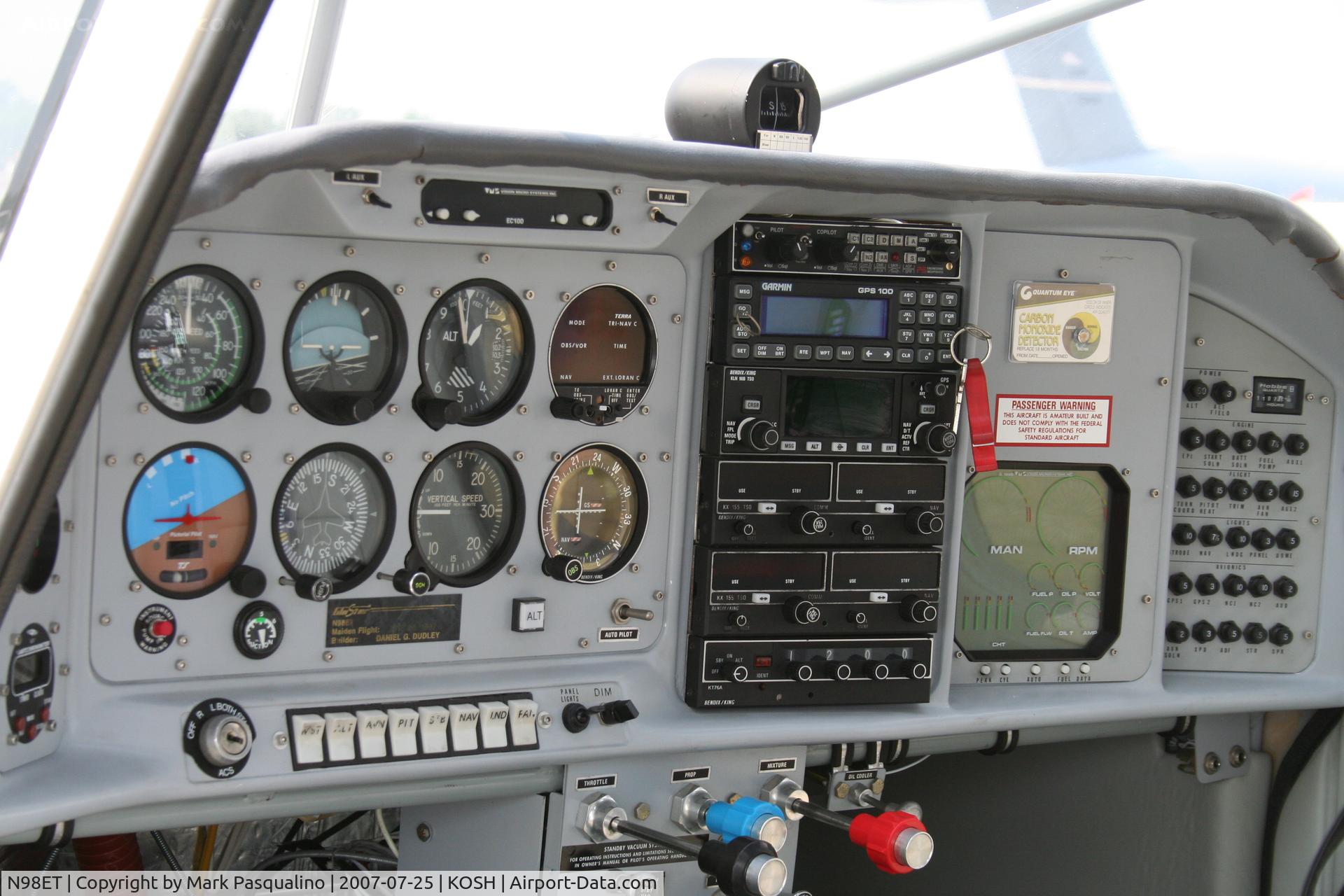 N98ET, 1997 Stoddard-Hamilton Glastar C/N 5165, Glastar