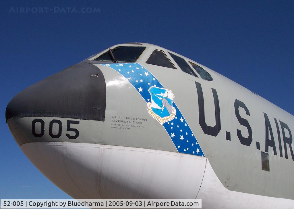 52-005, 1952 Boeing GB-52B Stratofortress C/N 16495, Static Display at Wings Over the Rockies Museum