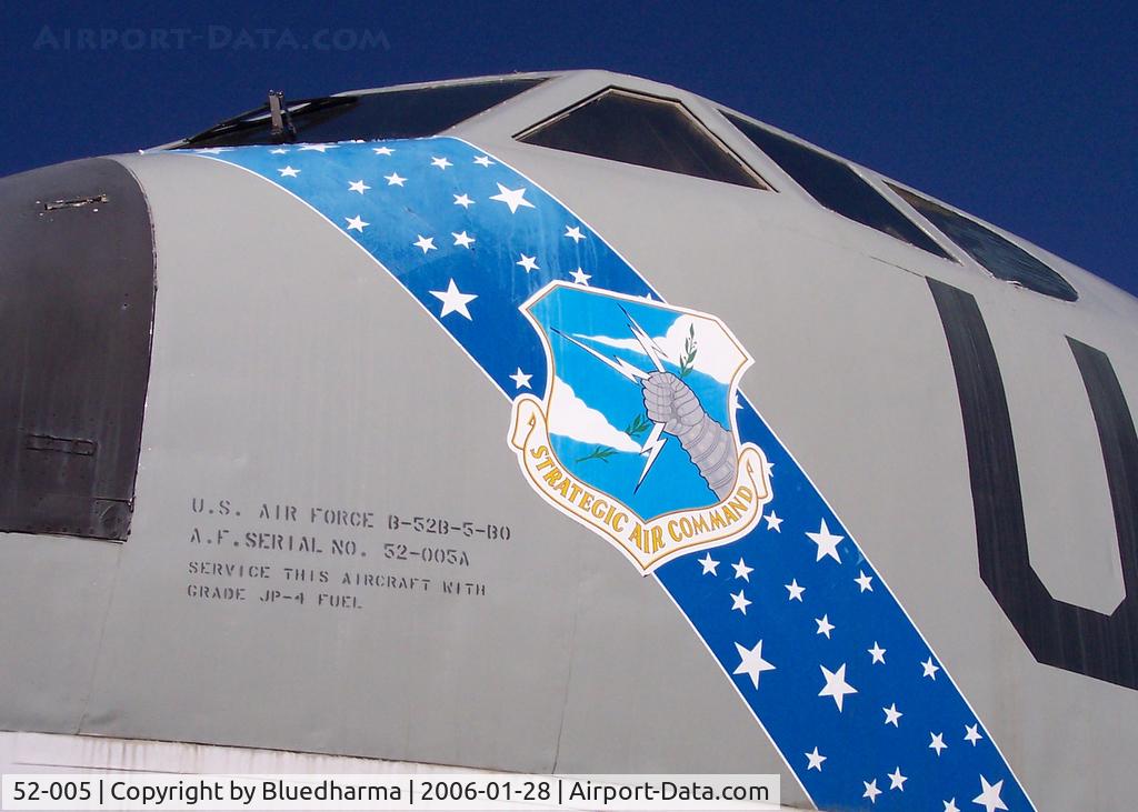52-005, 1952 Boeing GB-52B Stratofortress C/N 16495, Static Display at Wings Over the Rockies Museum