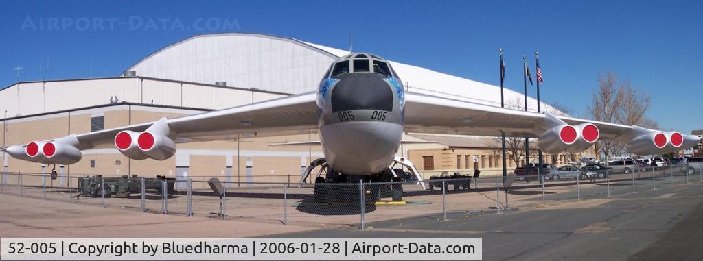 52-005, 1952 Boeing GB-52B Stratofortress, c/n 16495, Static Display at Wings Over the Rockies Museum