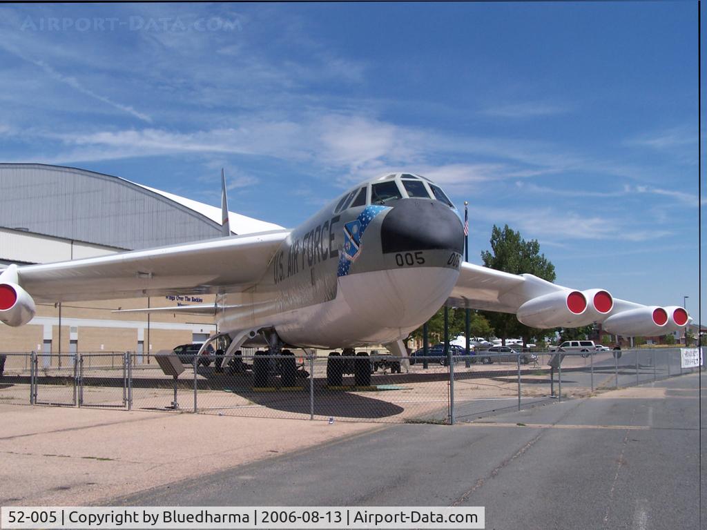 52-005, 1952 Boeing GB-52B Stratofortress C/N 16495, Static Display at Wings Over the Rockies Museum