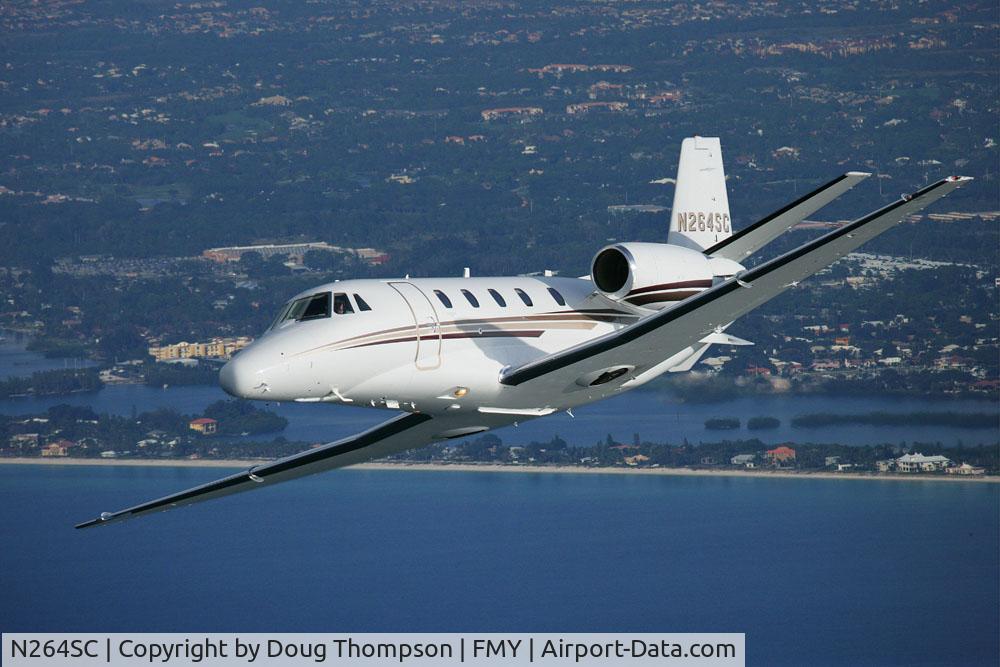 N264SC, 2005 Cessna 560XL C/N 560-5560, Over Sanibel Island