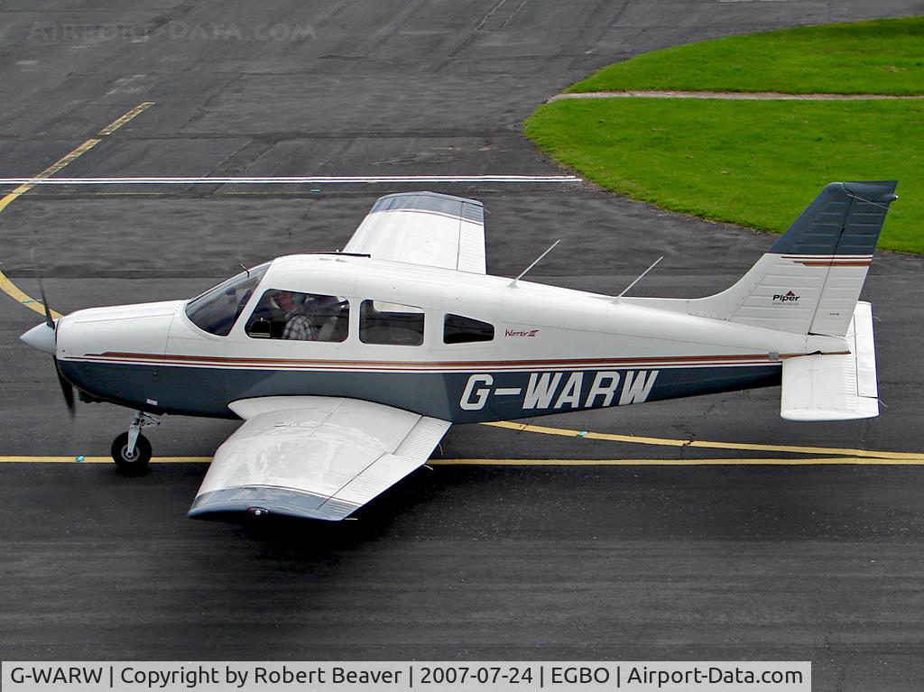 G-WARW, 1998 Piper PA-28-161 Cherokee Warrior III C/N 28-42037, Piper PA-28-161 Warrior II