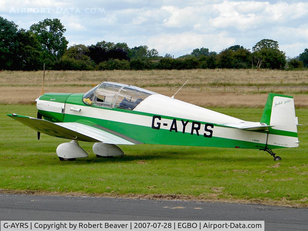 G-AYRS, 1964 Wassmer (Jodel) D-120 Paris-Nice C/N 255, Jodel D.120 Paris-Nice