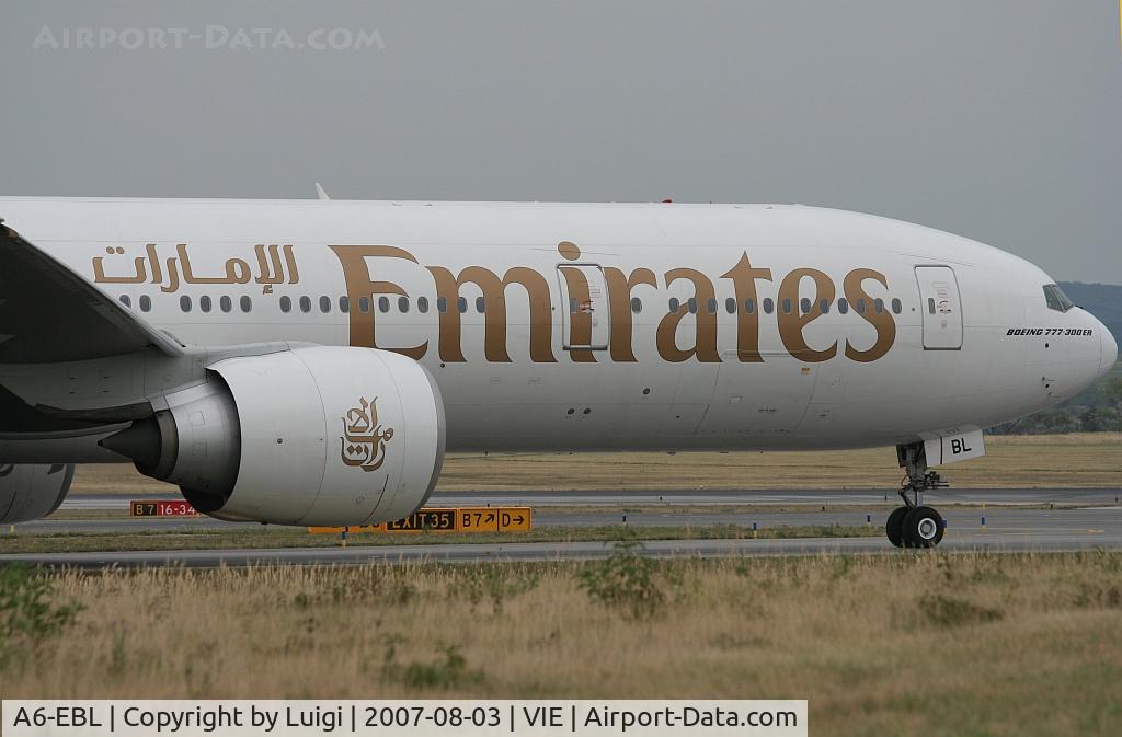 A6-EBL, 2006 Boeing 777-31H/ER C/N 32709, Emirates 777-300ER