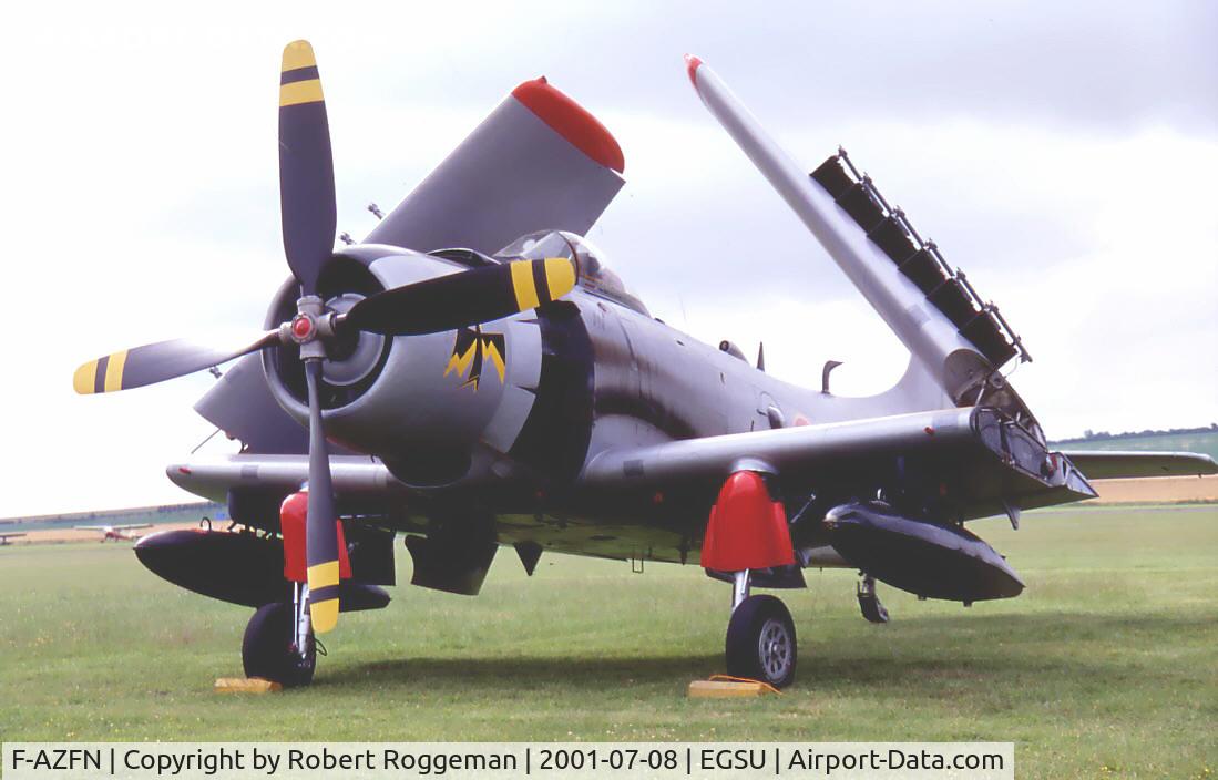 F-AZFN, Douglas AD-4N Skyraider C/N 7609, Morning line up.2001-07.