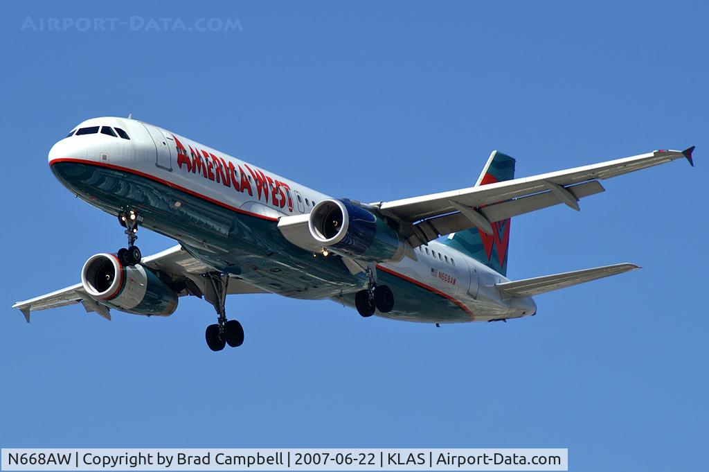 N668AW, 2002 Airbus A320-232 C/N 1764, America West / 2002 Airbus A320-232