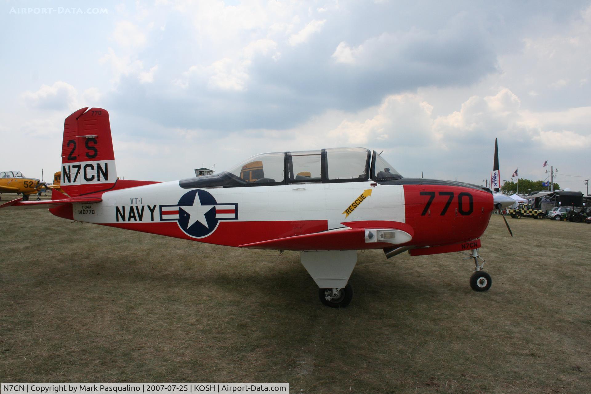 N7CN, 1952 Beech (CCF) T-34A (A45) Mentor C/N CCF34-45, Beech T-34A