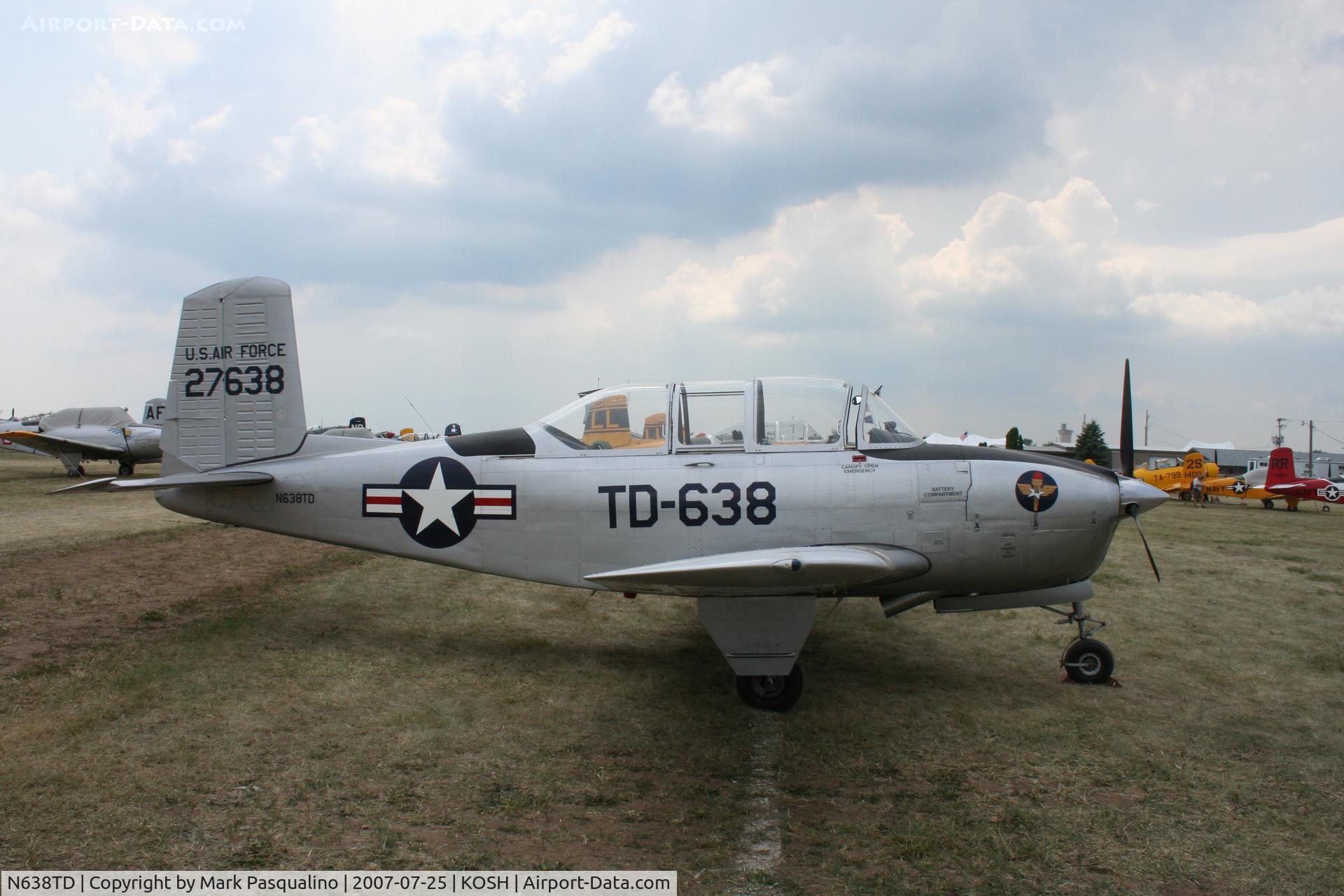 N638TD, 1953 Beech T-34A (A45) Mentor Mentor C/N G-286, Beech T-34A