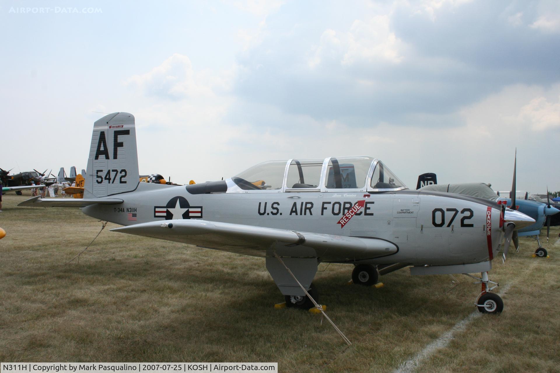 N311H, 1953 Beech T-34A (A45) Mentor Mentor C/N G-72, Beech T-34A