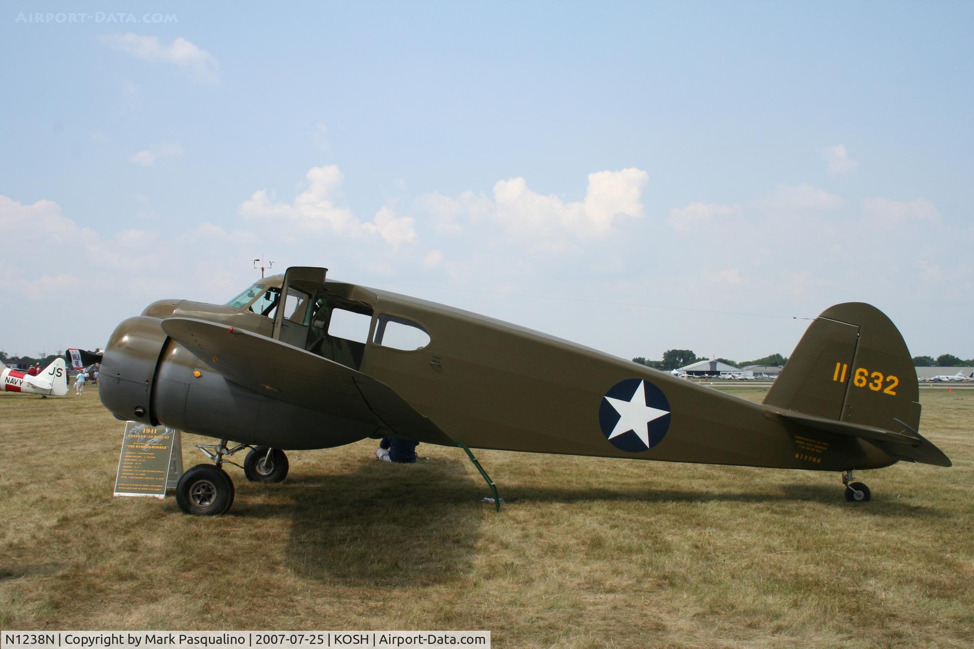 N1238N, 1941 Cessna T-50 Bobcat Bobcat C/N 1632, Cessna T-50