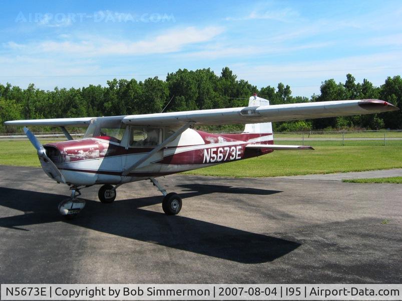 N5673E, 1959 Cessna 150 C/N 17173, On the ramp at Hardin Co.