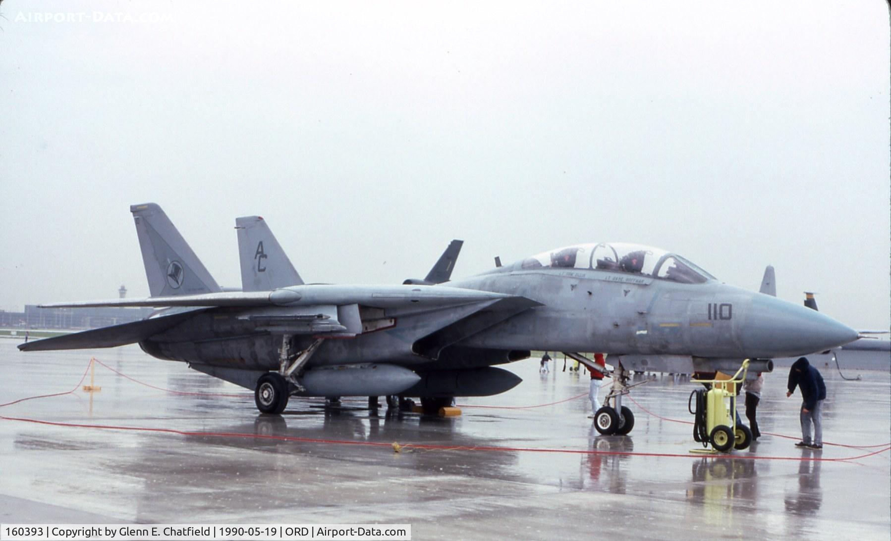 160393, Grumman F-14A Tomcat C/N 249, F-14A at the ANG/AFR open house, rainy day