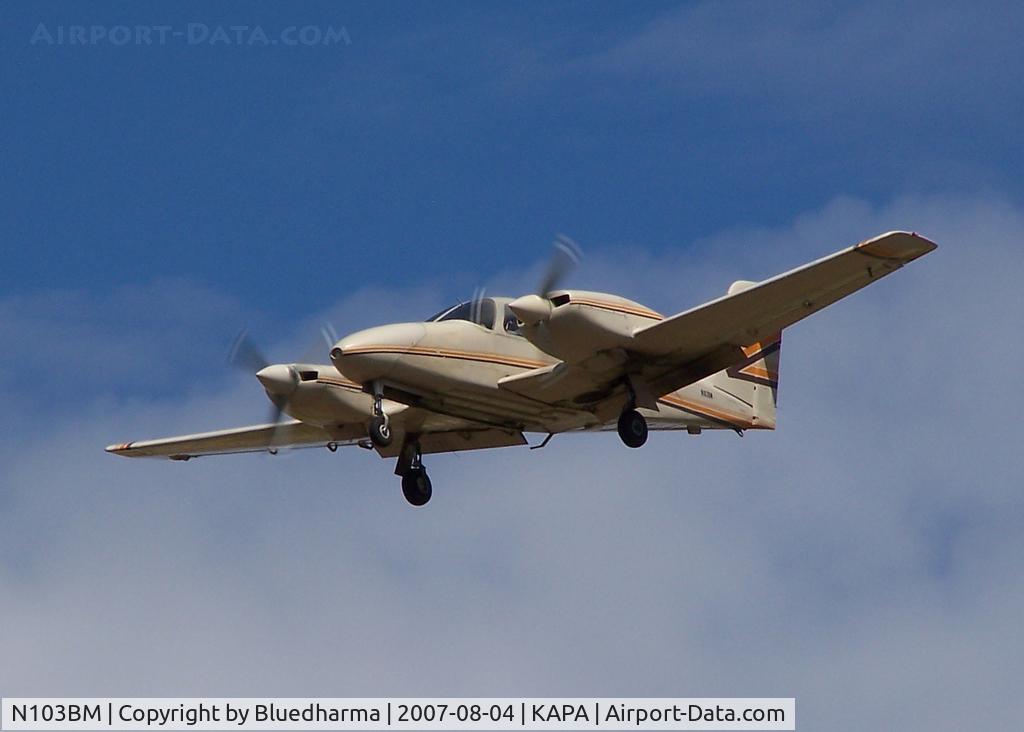 N103BM, 1980 Piper PA-44-180T Turbo Seminole C/N 44-8107007, Not really Touch and Go on 17L. He would take off then land. Taxi somewhere for 15 min, then repeat.