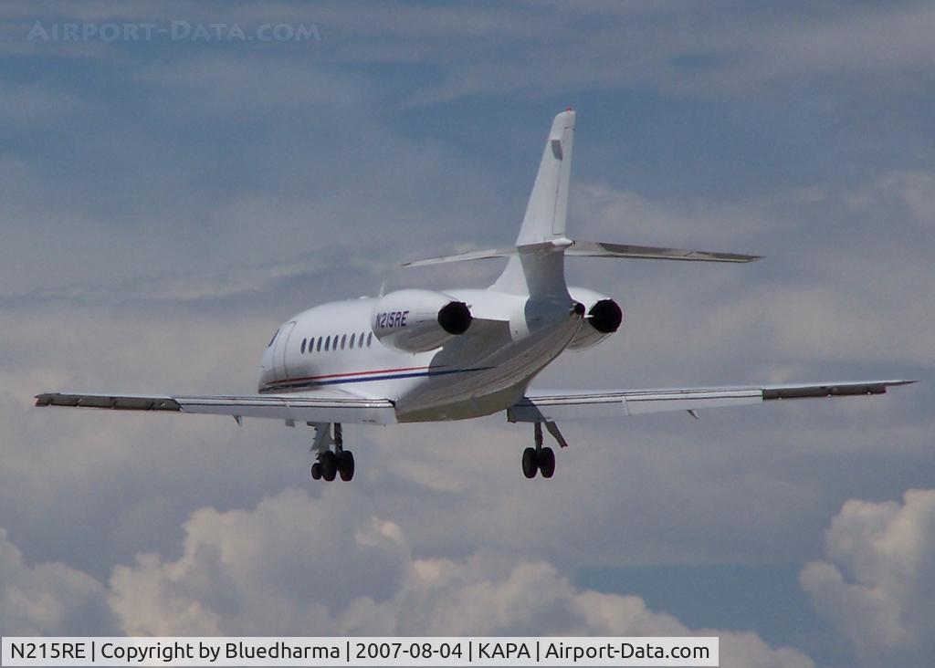 N215RE, 2004 Dassault Falcon 2000 C/N 215, Landing 17L