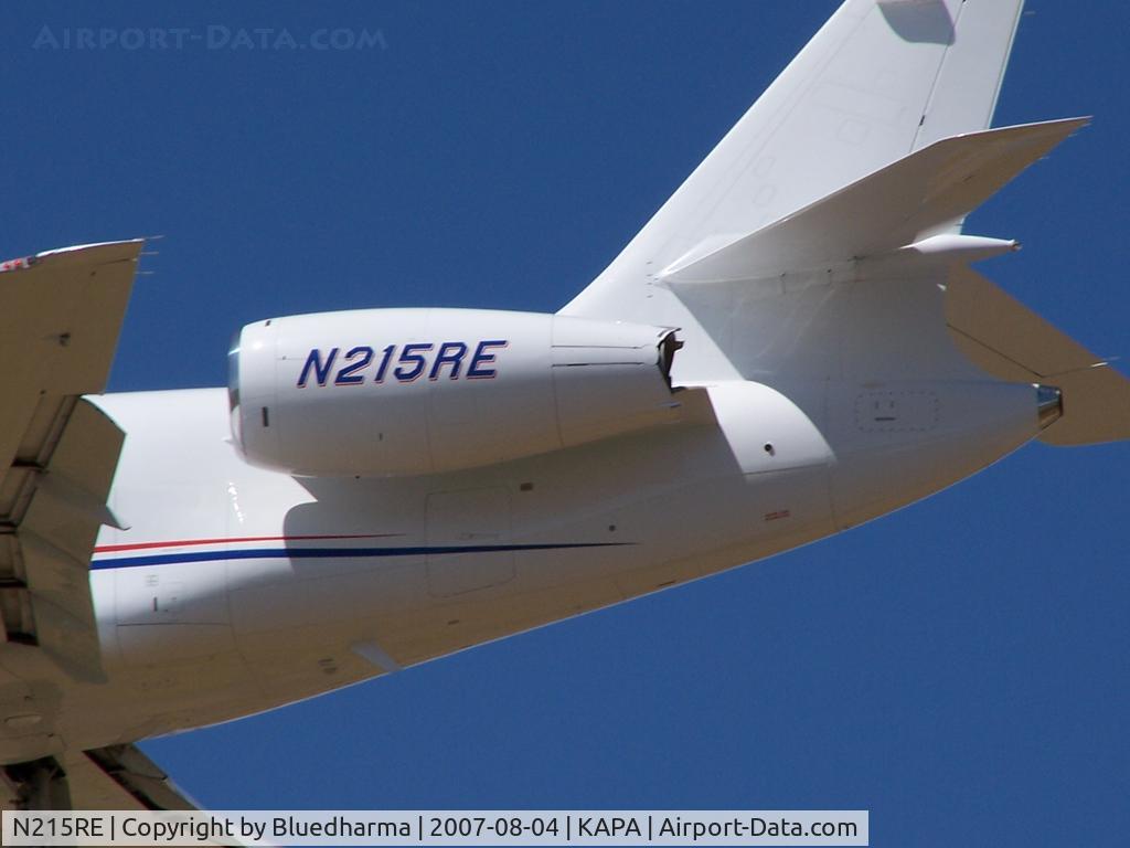 N215RE, 2004 Dassault Falcon 2000 C/N 215, Landing 17L (engine detail)