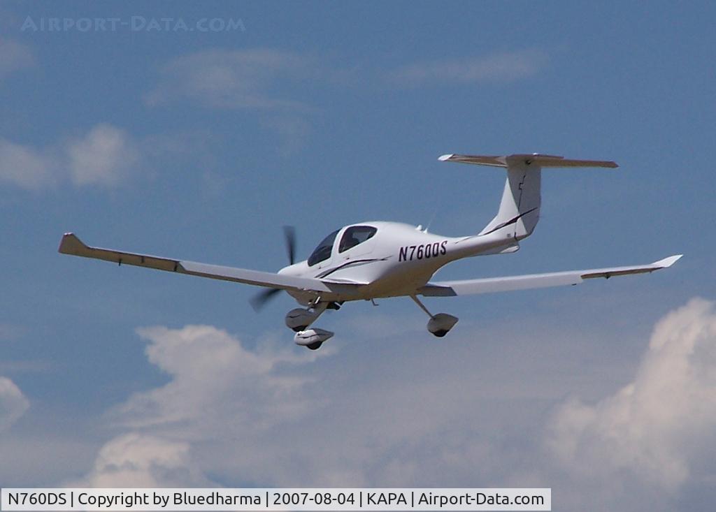 N760DS, 2007 Diamond DA-40 Diamond Star C/N 40.760, Landing on 17L