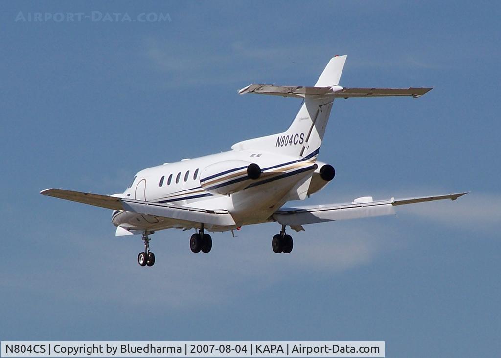 N804CS, 1980 British Aerospace HS.125-700A C/N NA0266, Landing on 17L