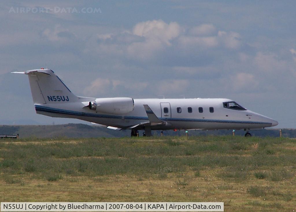 N55UJ, 1983 Gates Learjet 55 C/N 90, Position and Hold 17L
