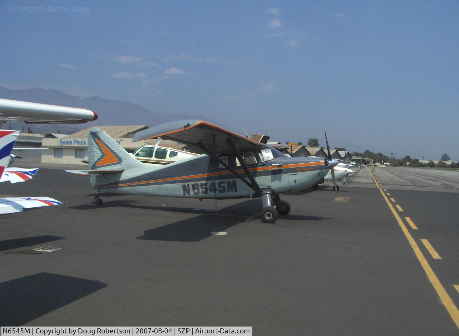 N6545M, 1948 Stinson 108-3 Voyager C/N 108-4545, 1948 Stinson 108-3 VOYAGER, Franklin 6A165 165 Hp