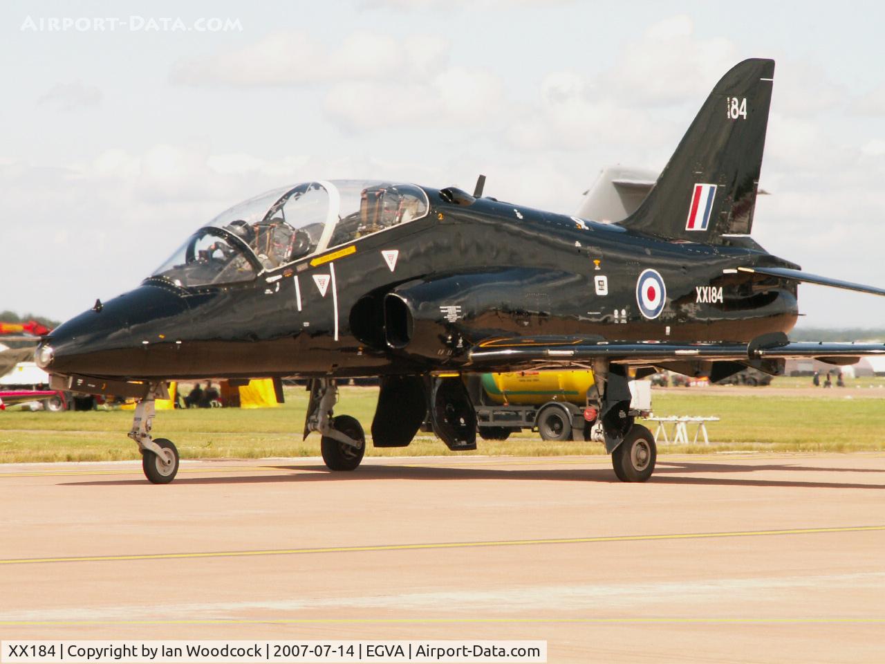 XX184, 1977 Hawker Siddeley Hawk T.1 C/N 031/312031, Hawk T.1A/FRADU Royal Navy (Black Sea Hawks)/RIAT Fairford