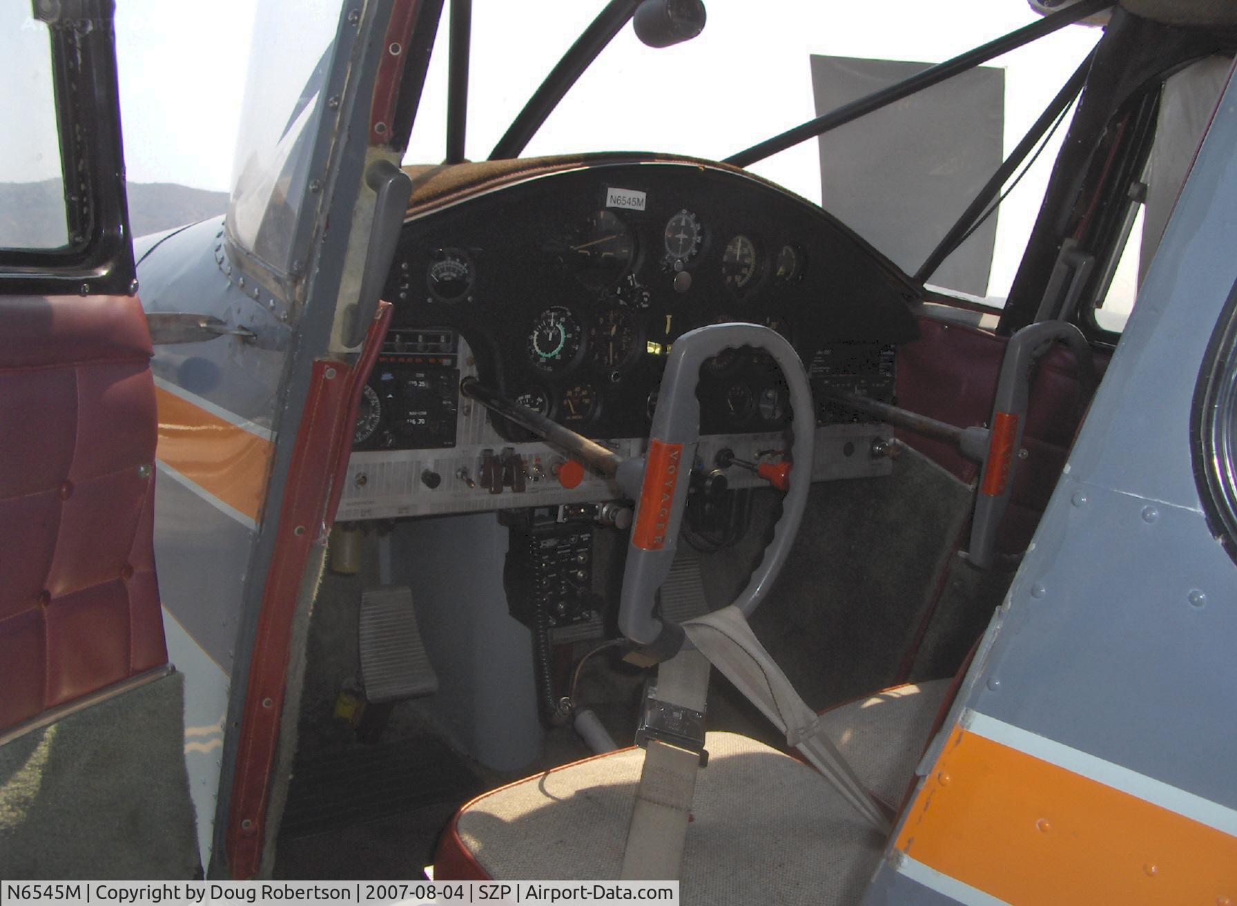 N6545M, 1948 Stinson 108-3 Voyager C/N 108-4545, 1948 Stinson 108-3 VOYAGER, Franklin 6A165 165 Hp, panel