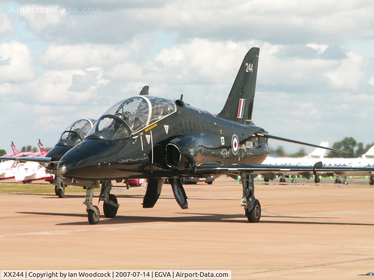 XX244, 1978 Hawker Siddeley Hawk T.1 C/N 080/312080, Hawk T.1A/FRADU Royal Navy (Black Sea Hawks)/RIAT Fairford