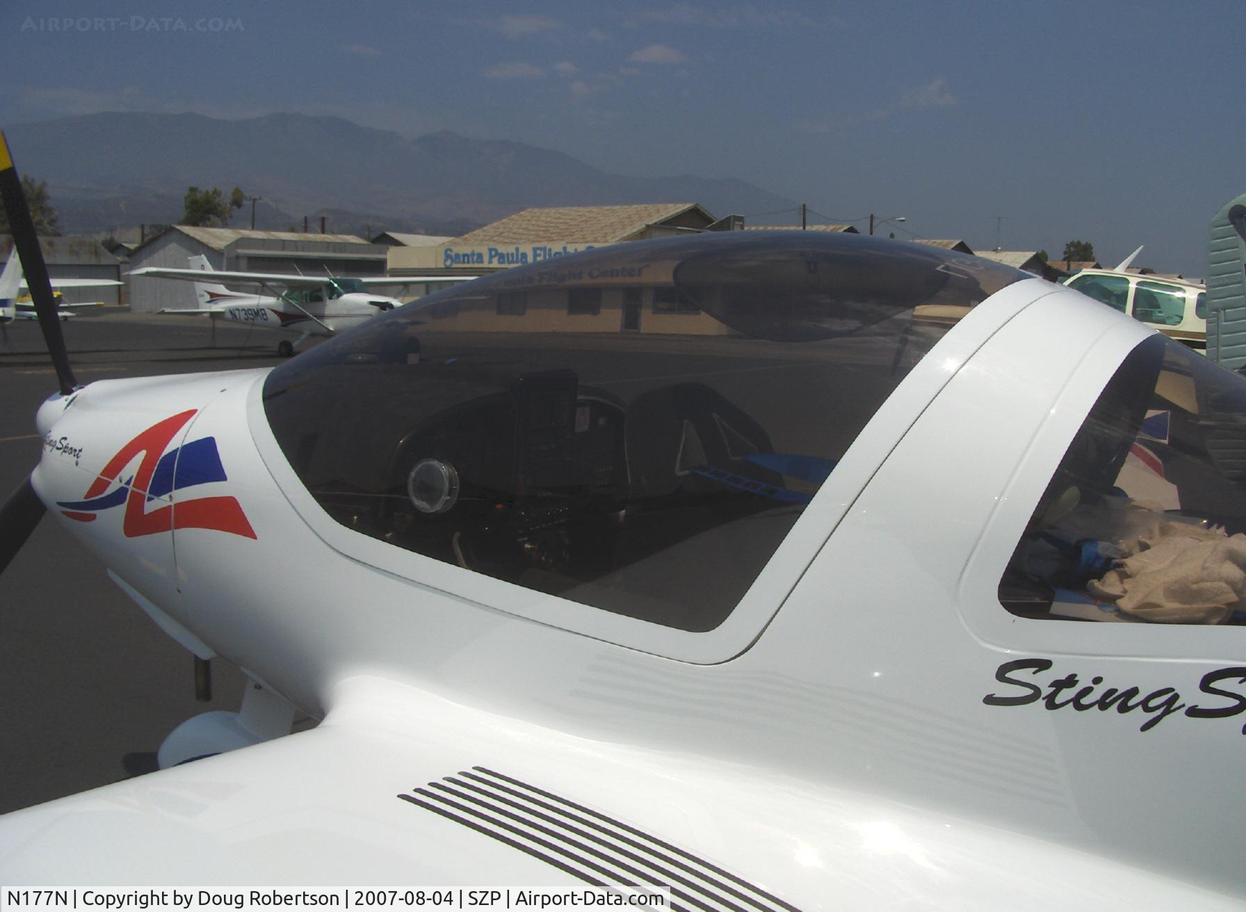 N177N, 2007 TL Ultralight TL-2000 Sting Sport C/N TLUSA153, 2007 TL Ultralight Sro STINGSPORT, Rotax 912ULS 100 Hp, wide cabin