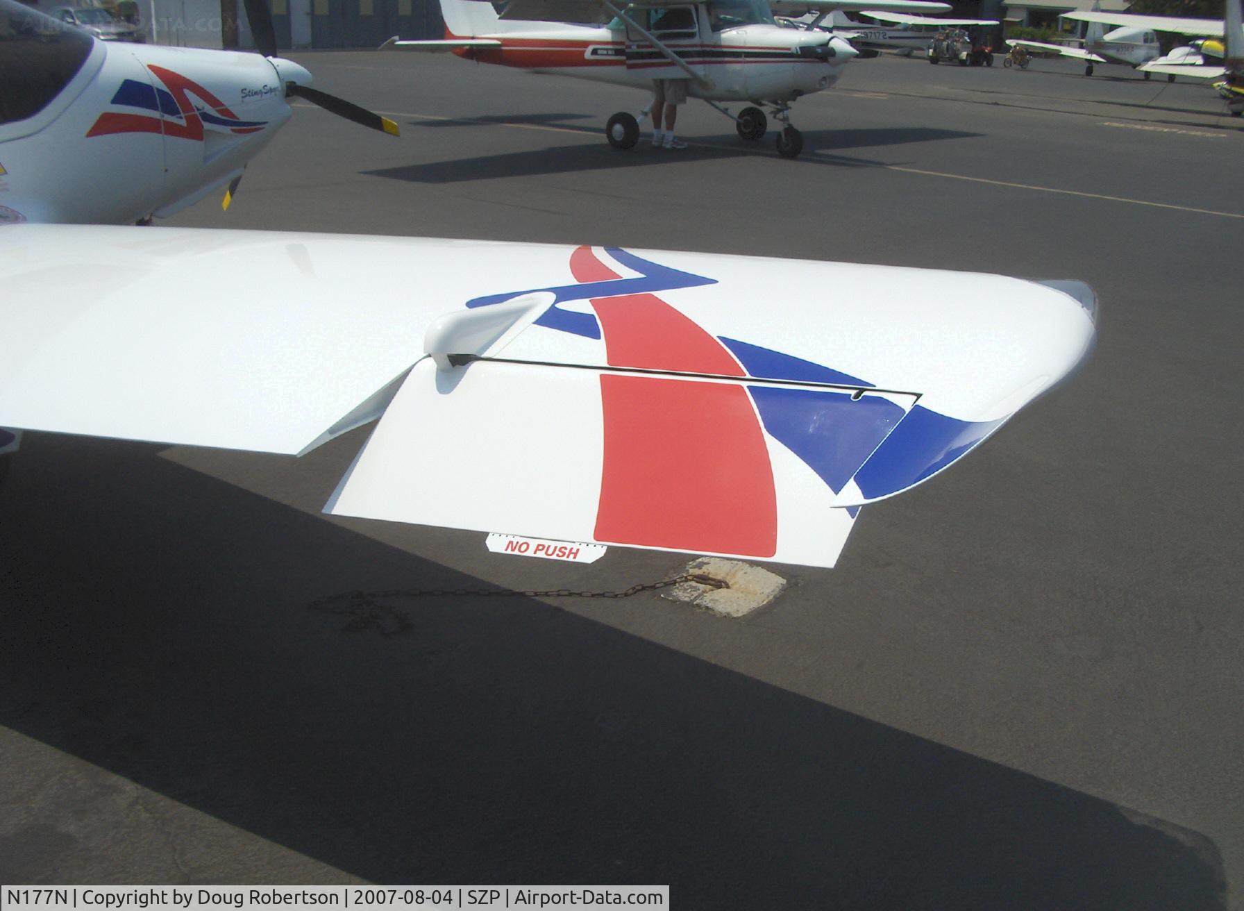 N177N, 2007 TL Ultralight TL-2000 Sting Sport C/N TLUSA153, 2007 TL Ultralight Sro STINGSPORT, Rotax 912ULS 100 Hp, aileron & tab