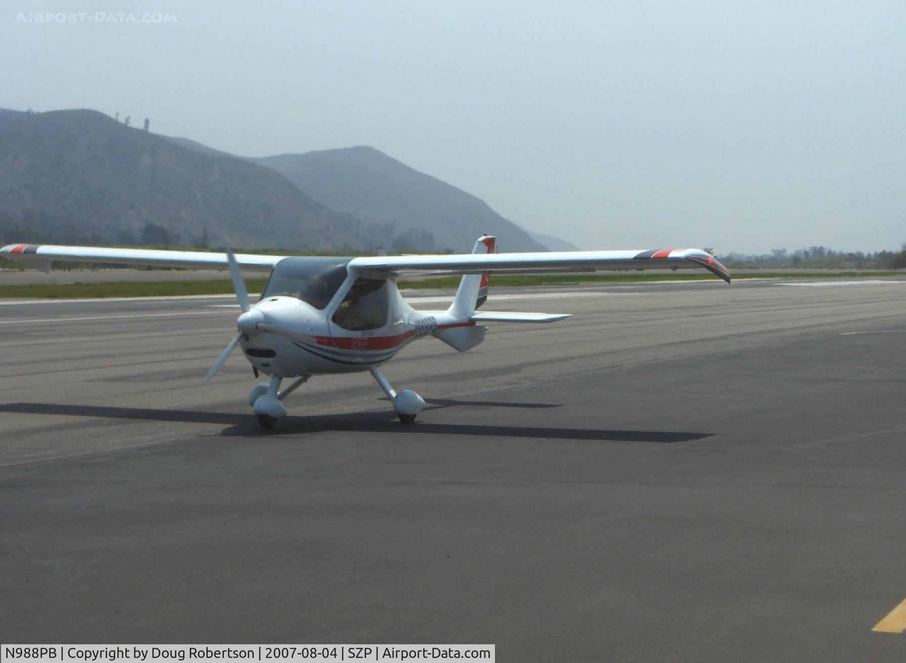 N988PB, 2005 Flight Design CTSW C/N 05-03-03, 2005 Flight Design CTSW, Rotax 912 100 Hp, taxi