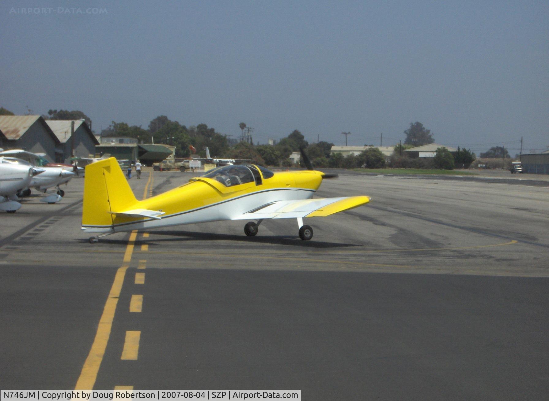 N746JM, 2007 Vans RV-7 C/N 71695, 2007 Malherbe/Malherbe VAN's RV-7, taxi to Rwy 22