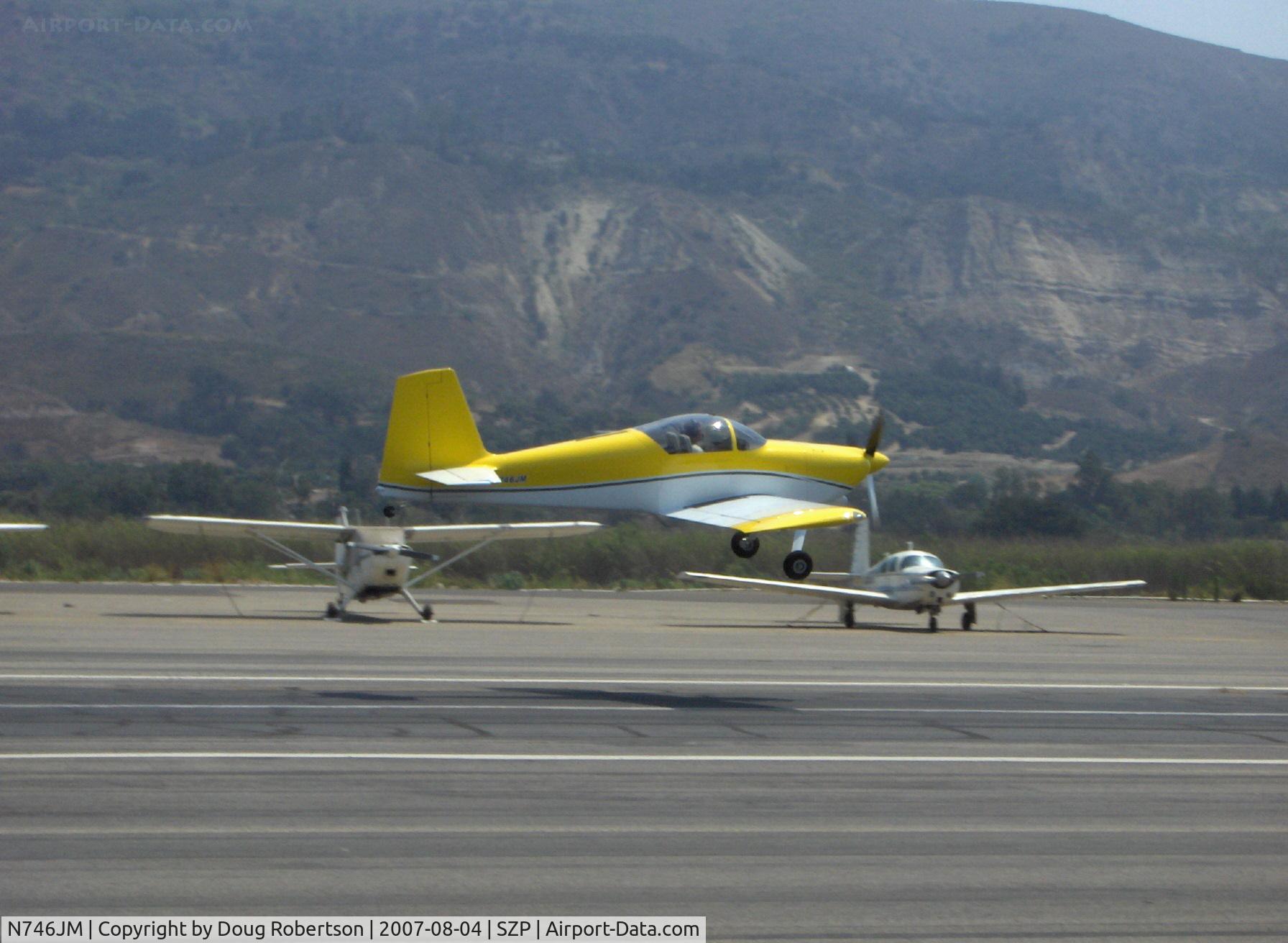 N746JM, 2007 Vans RV-7 C/N 71695, 2007 Malherbe/Malherbe VAN's RV-7, takeoff Rwy 22