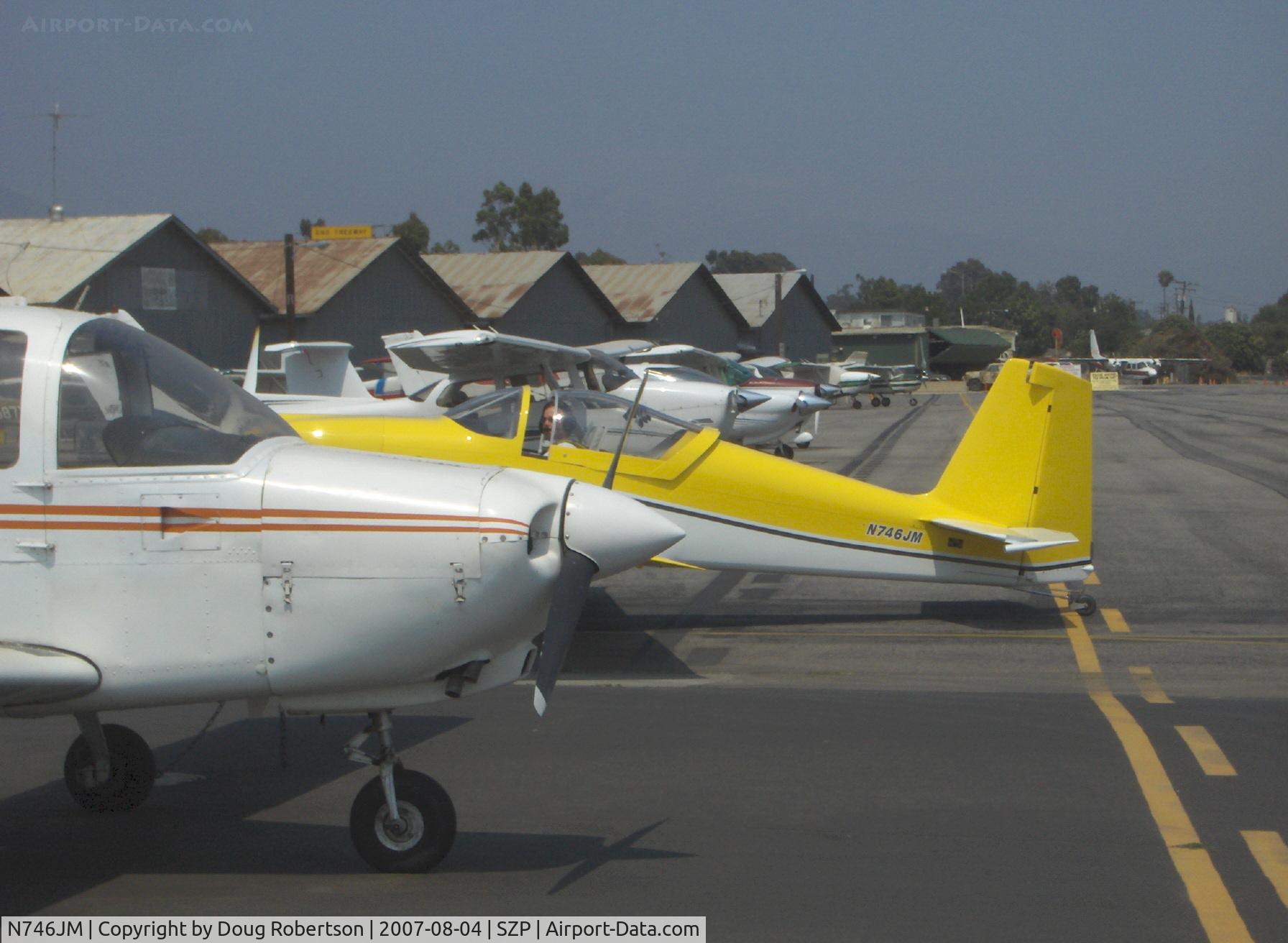 N746JM, 2007 Vans RV-7 C/N 71695, 2007 Malherbe/Malherbe VAN's RV-7, taxi