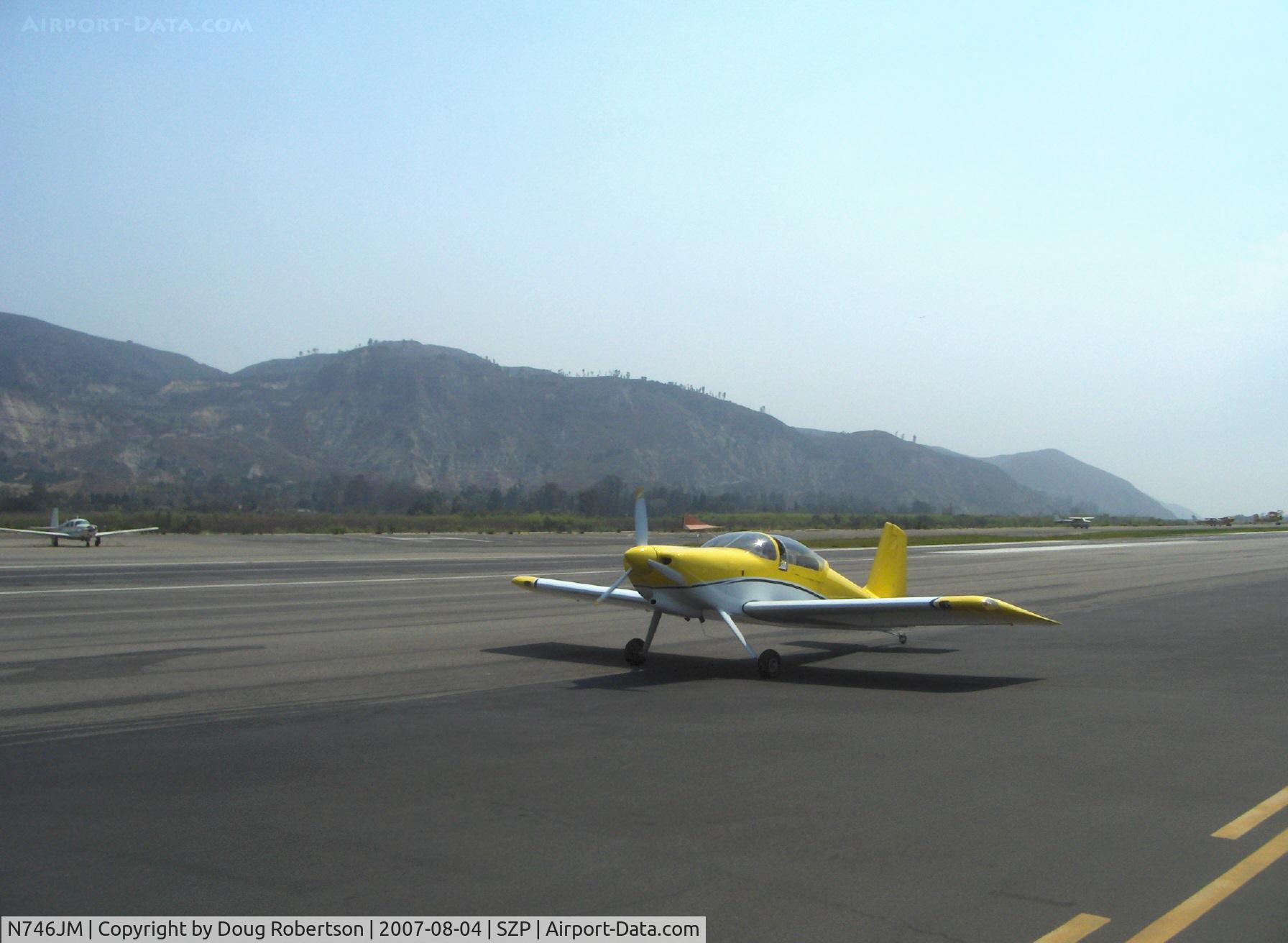 N746JM, 2007 Vans RV-7 C/N 71695, 2007 Malherbe/Malherbe VAN's RV-7, taxi